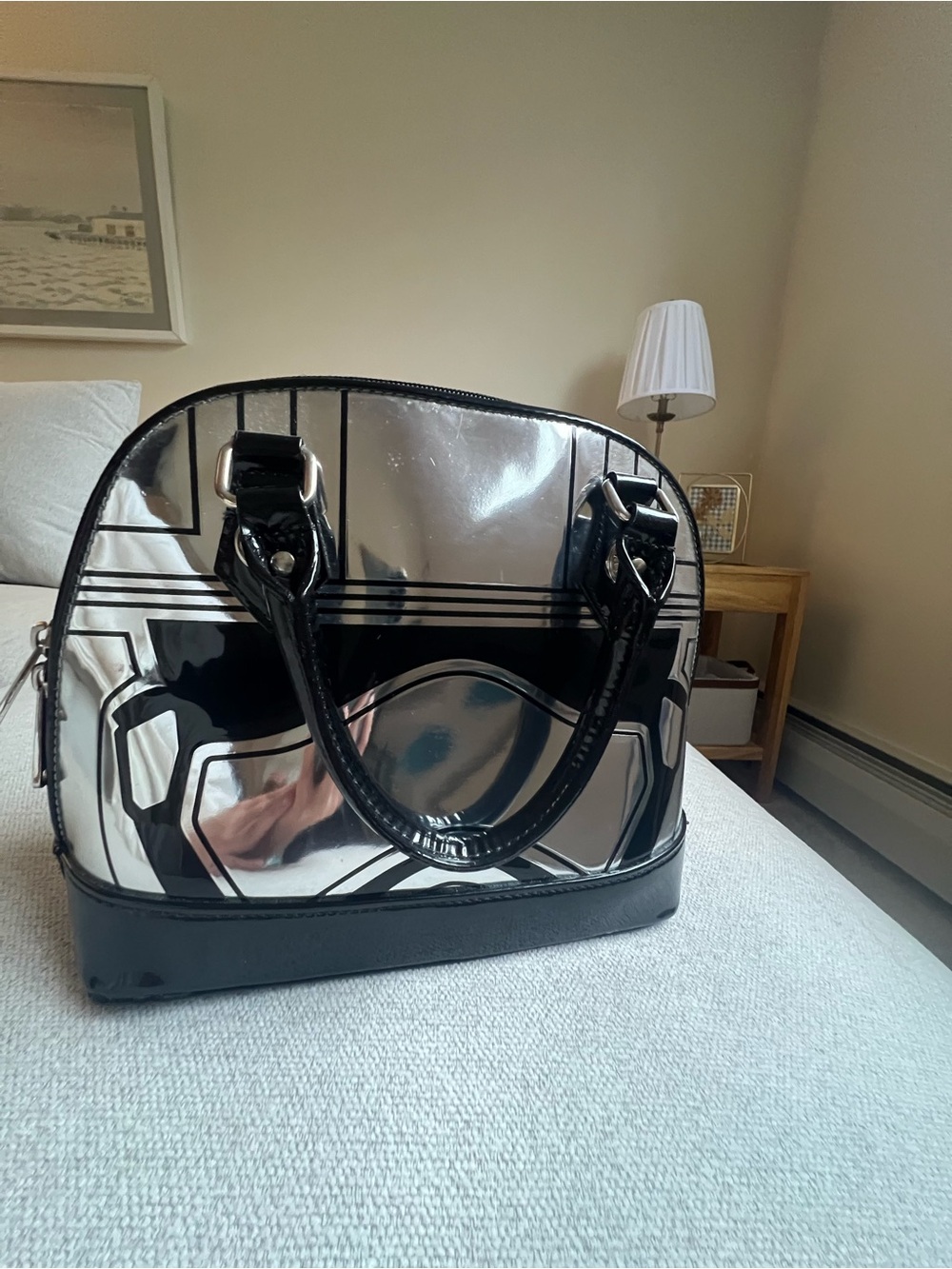 Disney Loungefly Captain Phasma Reflective Dome Satchel